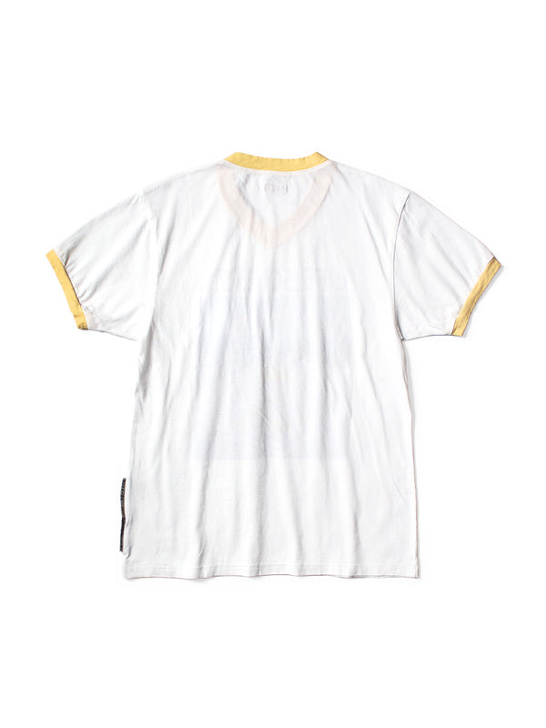 Kapital 20 Jersey V-neck ringer T-shirt (LIFE SCHERZO ROAD SIGN PAINTER pt) Tee