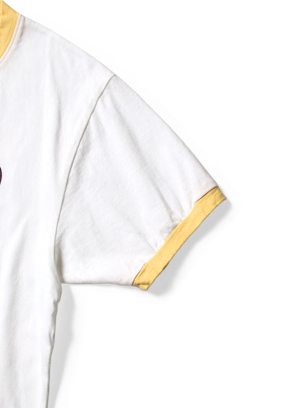 Kapital 20 Jersey V-neck ringer T-shirt (LIFE SCHERZO ROAD SIGN PAINTER pt) Tee