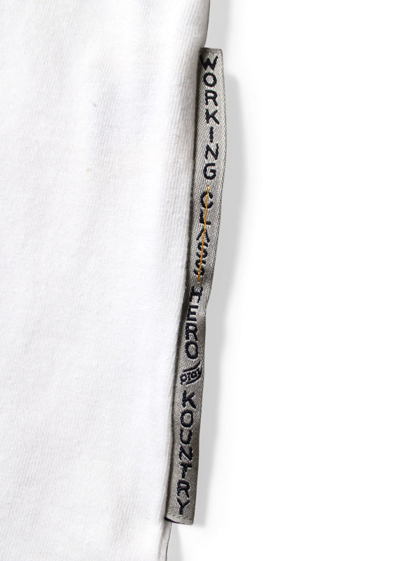 Kapital 20 Jersey V-neck ringer T-shirt (LIFE SCHERZO ROAD SIGN PAINTER pt) Tee