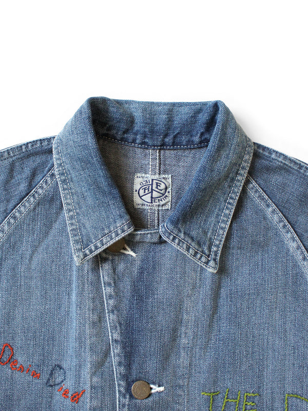 Kapital 12oz Denim Sleeveless Gilet Coverall (Memorial Embroidery Model) vest Women