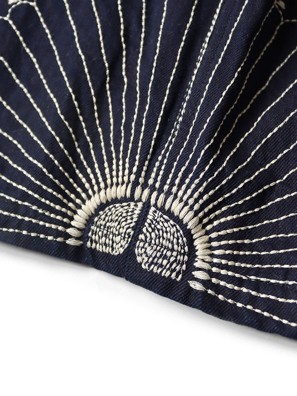 Kapital 10oz IDG×IDG denim easy shorts (furoshiki embroidery) Pants