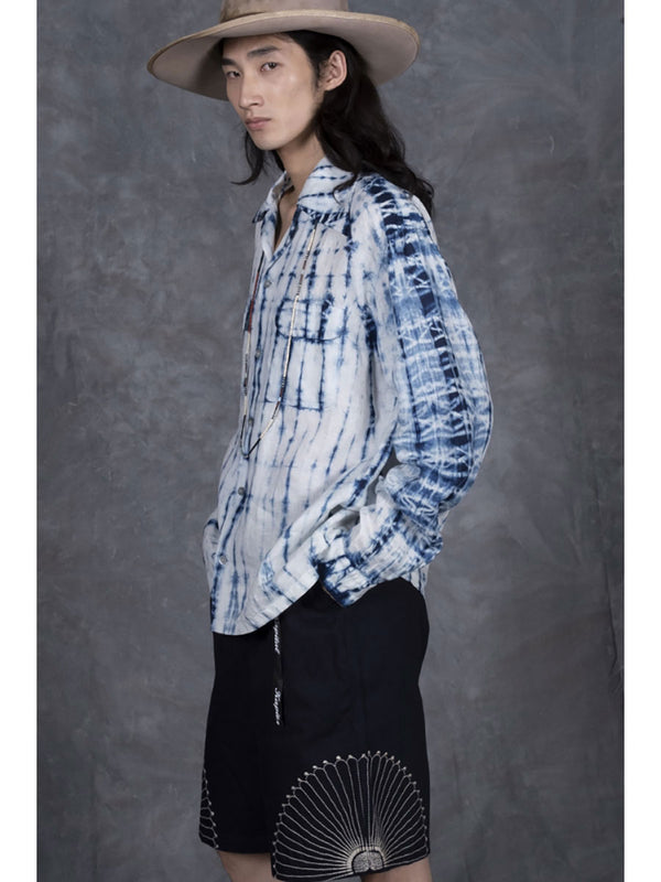 Kapital 10oz IDG×IDG denim easy shorts (furoshiki embroidery) Pants