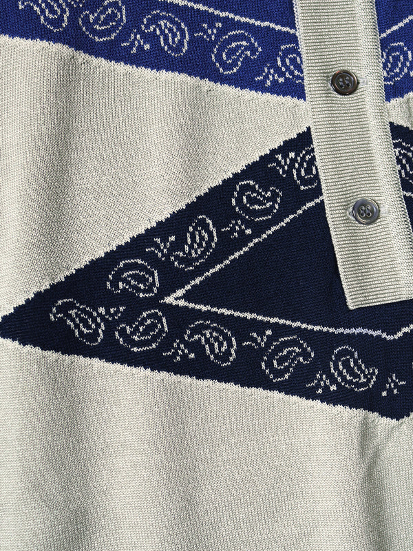Kapital 14G Cotton Tomahawk Paisley Carol Polo