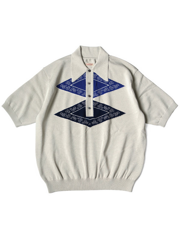 Kapital 14G Cotton Tomahawk Paisley Carol Polo