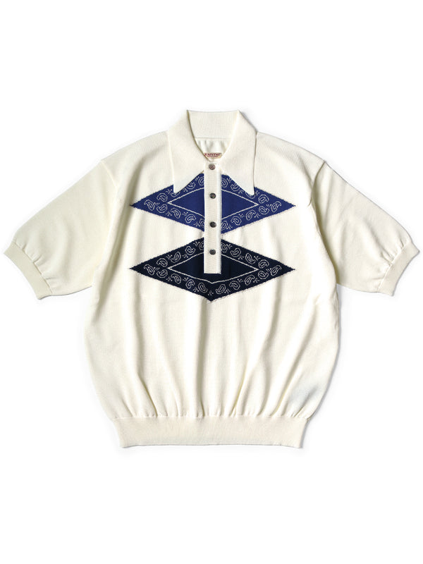 Kapital 14G Cotton Tomahawk Paisley Carol Polo