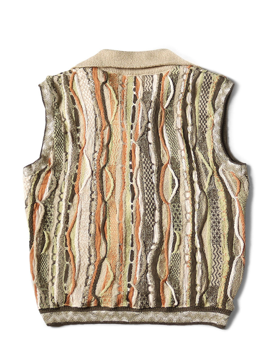 Kapital 7G Knit GAUDY Half Zip Vest – HARUYAMA Kapital 7G Knit GAUDY Half Zip Vest – HARUYAMA