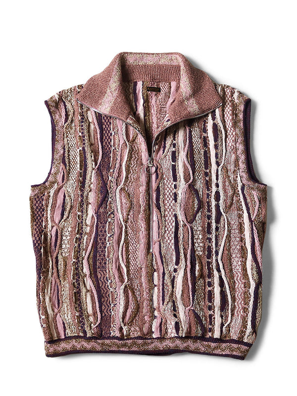 Kapital 7G Knit GAUDY Half Zip Vest