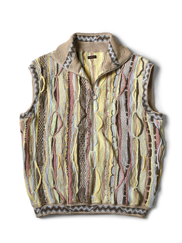 Kapital 7G Knit GAUDY Half Zip Vest