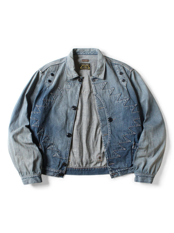 Kapital 12oz Denim Santo Domingo Thunderbird Jacket (Processed)