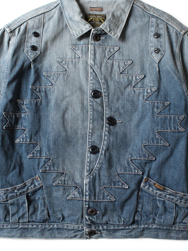 Kapital 12oz Denim Santo Domingo Thunderbird Jacket (Processed)