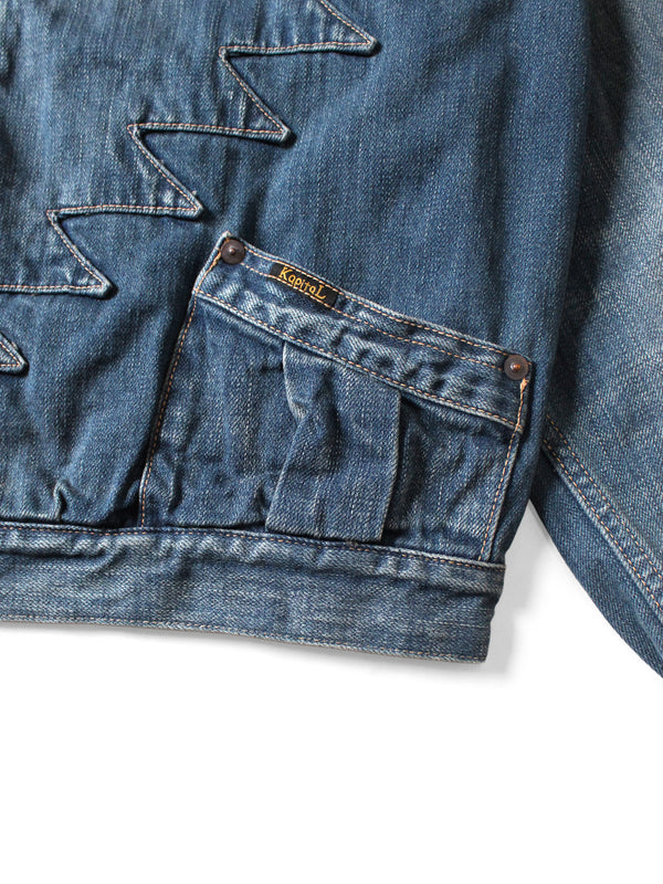 Kapital 12oz Denim Santo Domingo Thunderbird Jacket (Processed)