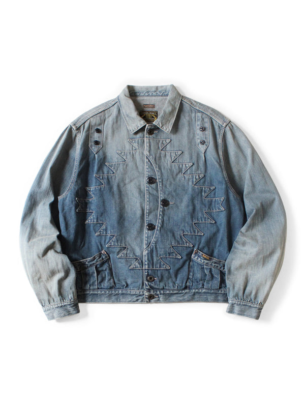 Kapital 12oz Denim Santo Domingo Thunderbird Jacket (Processed)