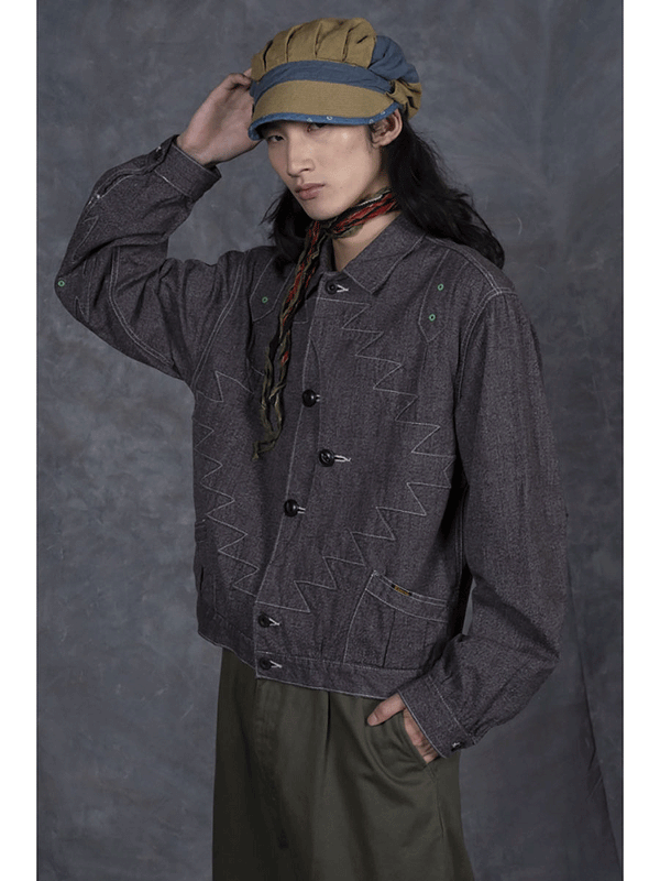 Kapital Heather Chambray Santo Domingo Thunderbird Jacket