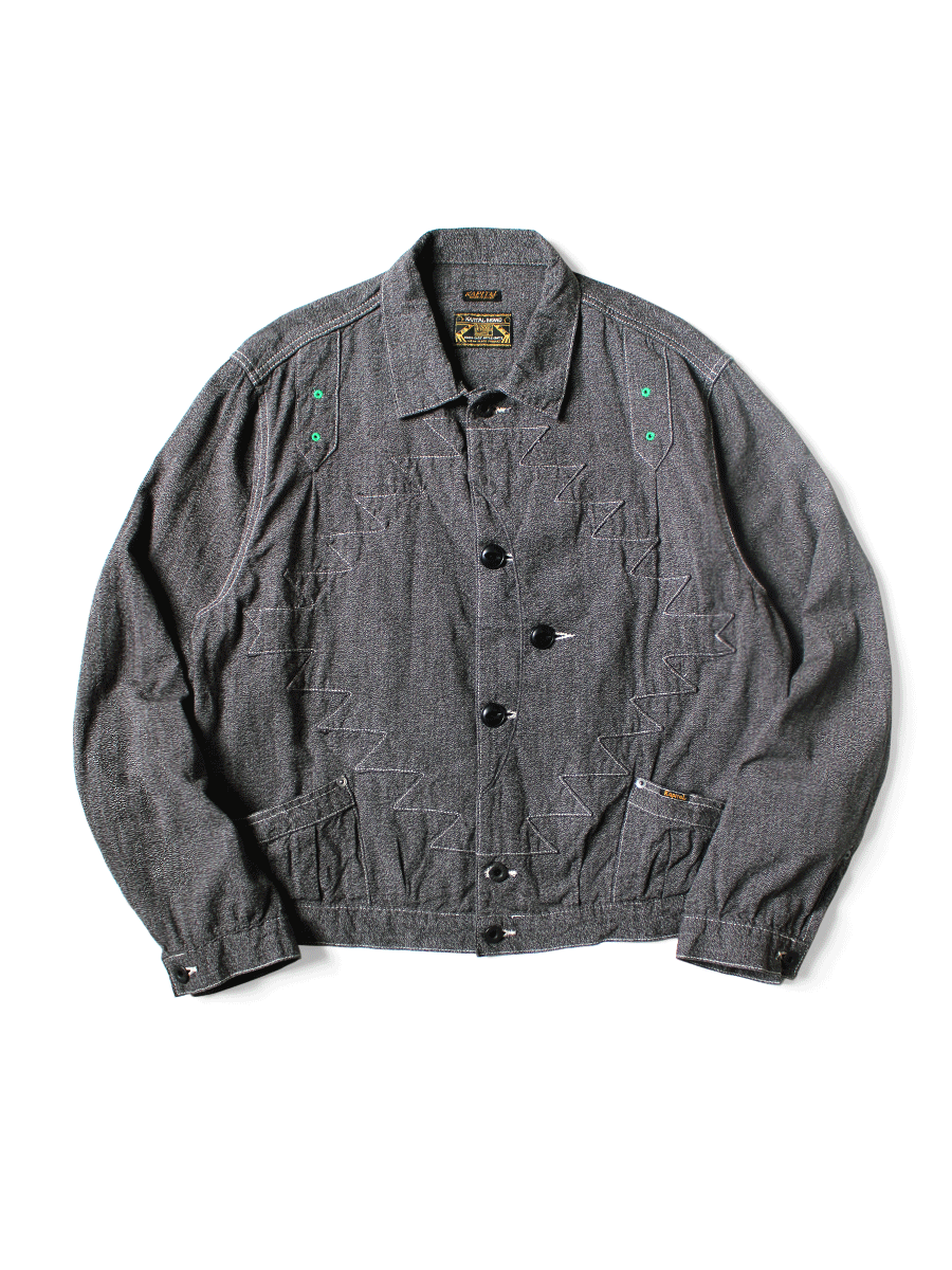 KAPITAL LEOPARD FLEECE FULL ZIP BLOUSON JACKET MADE IN JAPAN