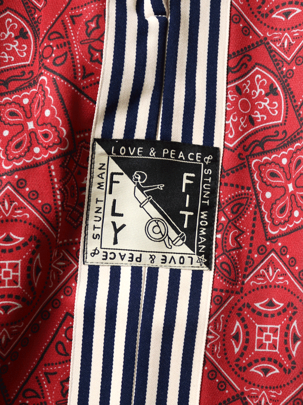 Kapital smooth jersey baggy track pants in cookie bandana print