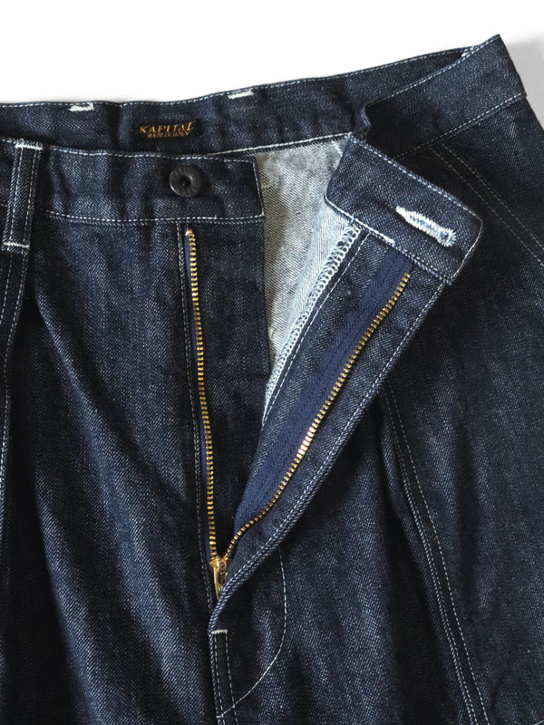 Kapital 14oz denim fatigue baggy pants