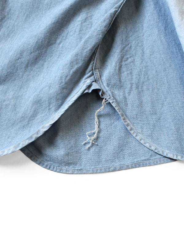 Kapital Chambray BONE Patch Ventilator Work Shirt (long sleeve)