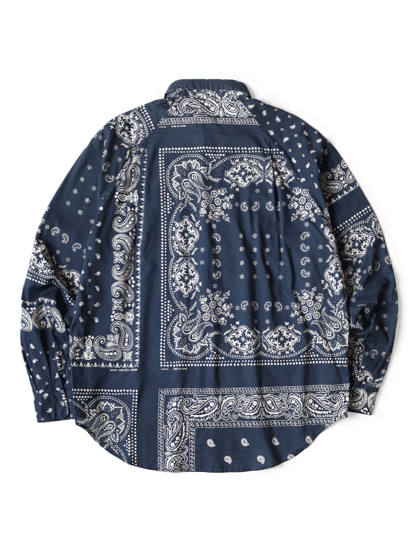 Kapital Gauze Rat Brand Bandana Patchwork Raglan Shirt (long sleeve)