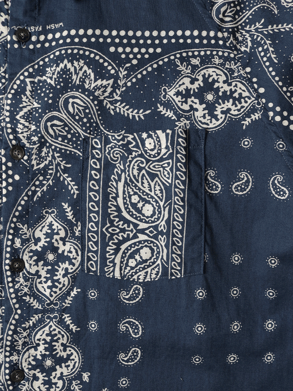 Kapital Gauze Rat Brand Bandana Patchwork Raglan Shirt (long sleeve)