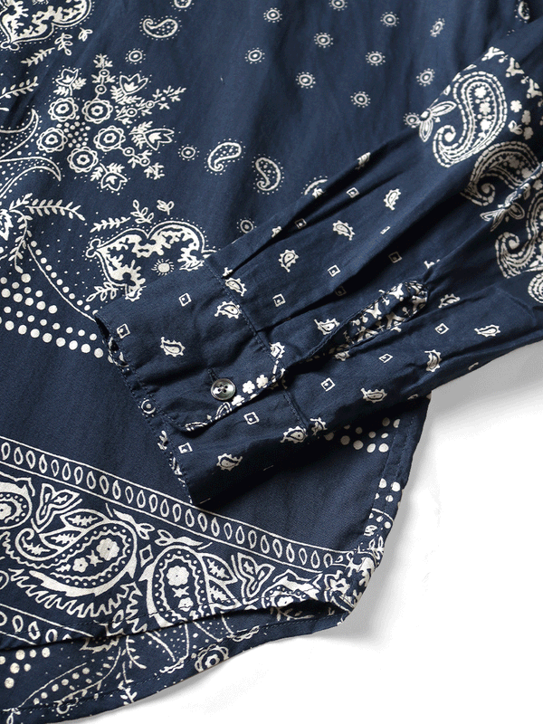 Kapital Gauze Rat Brand Bandana Patchwork Raglan Shirt (long sleeve)