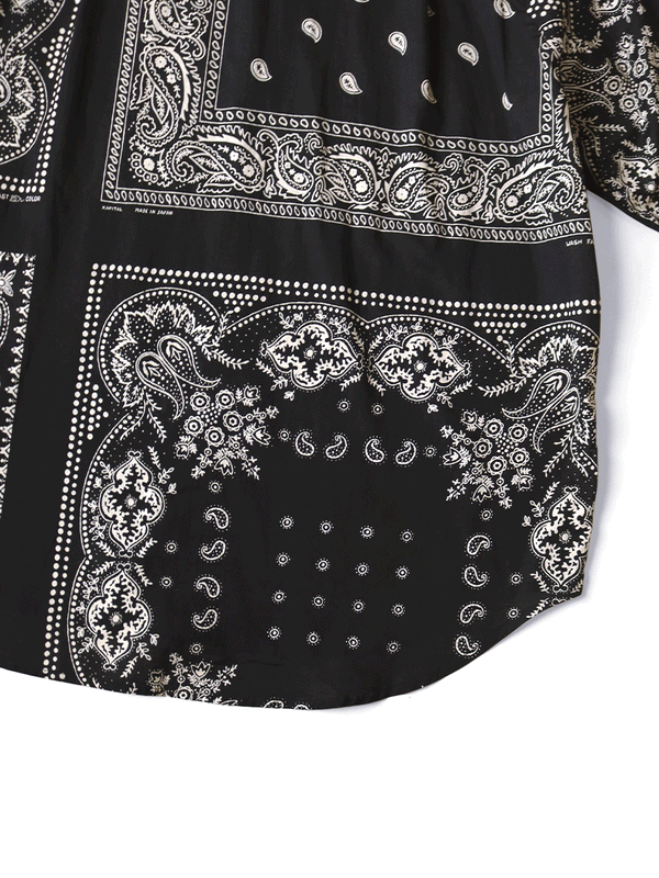 Kapital Gauze Rat Brand Bandana Patchwork Raglan Shirt (long sleeve)