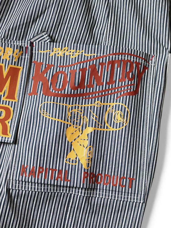 Kapital Liberty Hickory Add Overalls Pants