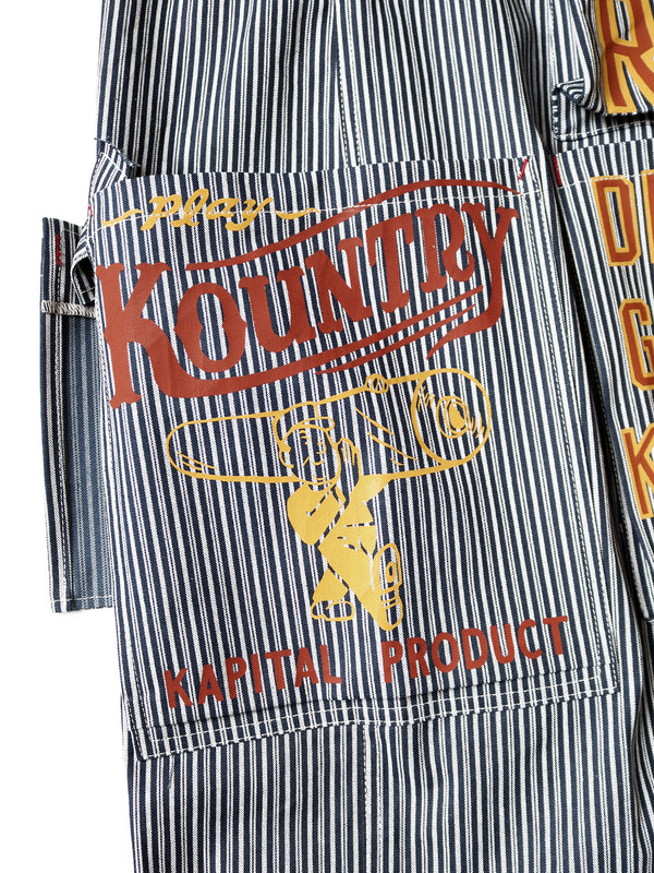 Kapital Liberty Hickory Add Overalls Pants