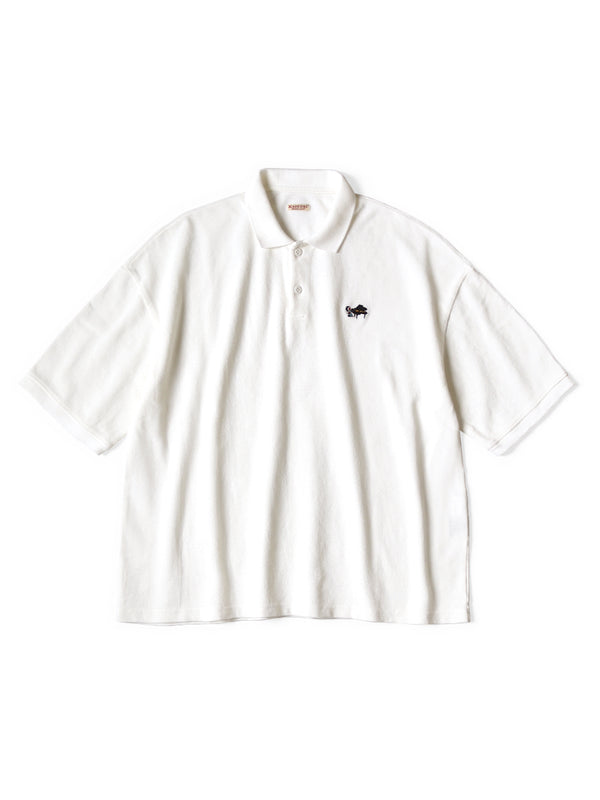 Kapital Dry Pique Box Polo (Piano Embroidery) shirt
