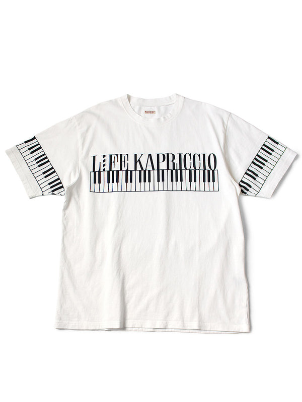 Kapital 20 Jersey Crew T-shirt (LIFE KAPRICCIO Piano pt) Tee