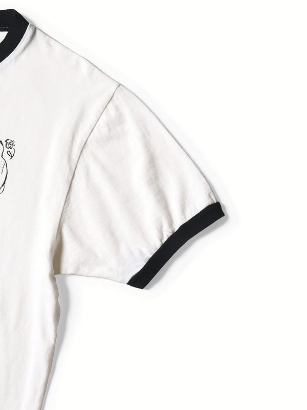 Kapital 20/- Jersey Ringer Tee (BORO Elegy print)
