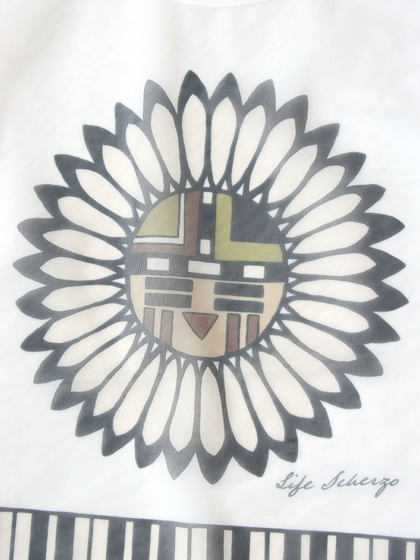 Kapital Sheer Jersey 20 Jersey Crew T-Shirt (Piano Sun Face pt) Tee