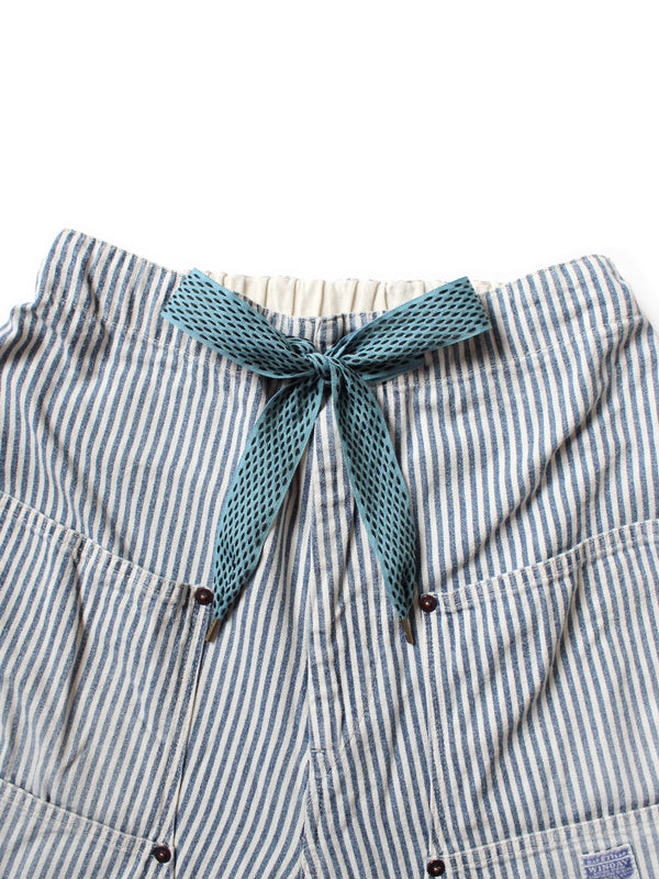 Kapital 10oz Hickory W Knee Easy Shorts pants