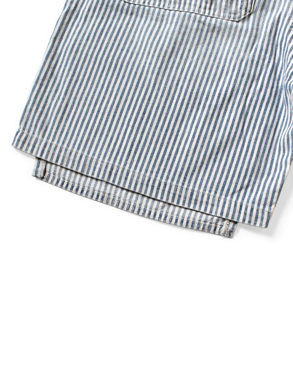 Kapital 10oz Hickory W Knee Easy Shorts pants