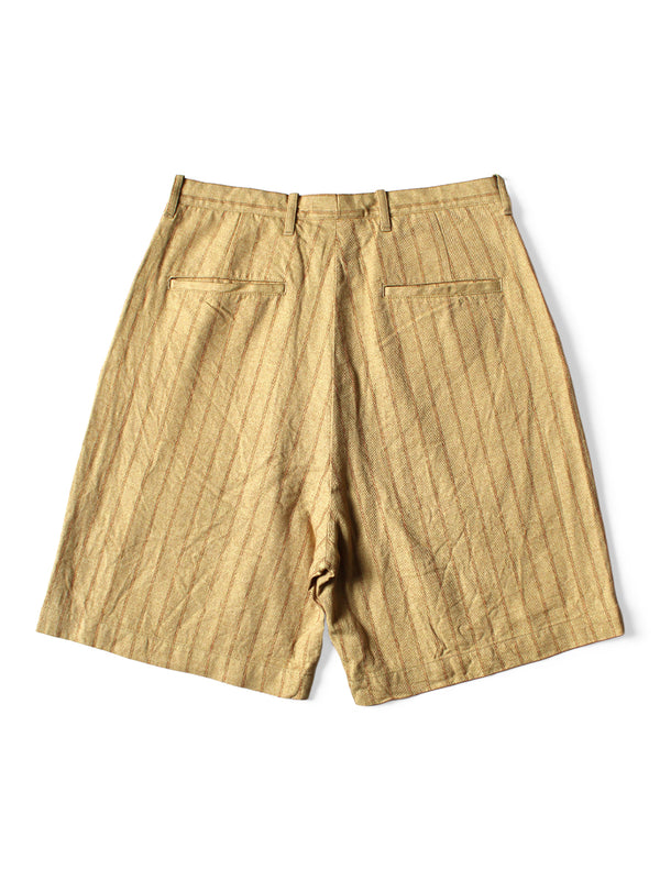 Kapital Cotton-Linen Gibson Stripe Ivy Shorts Pants