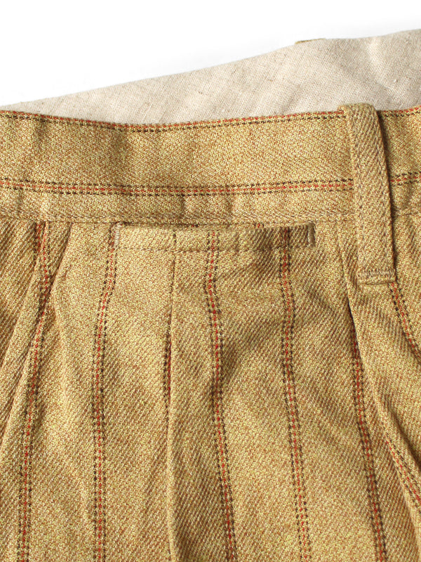 Kapital Cotton-Linen Gibson Stripe Ivy Shorts Pants