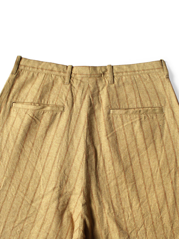 Kapital Cotton-Linen Gibson Stripe Ivy Shorts Pants