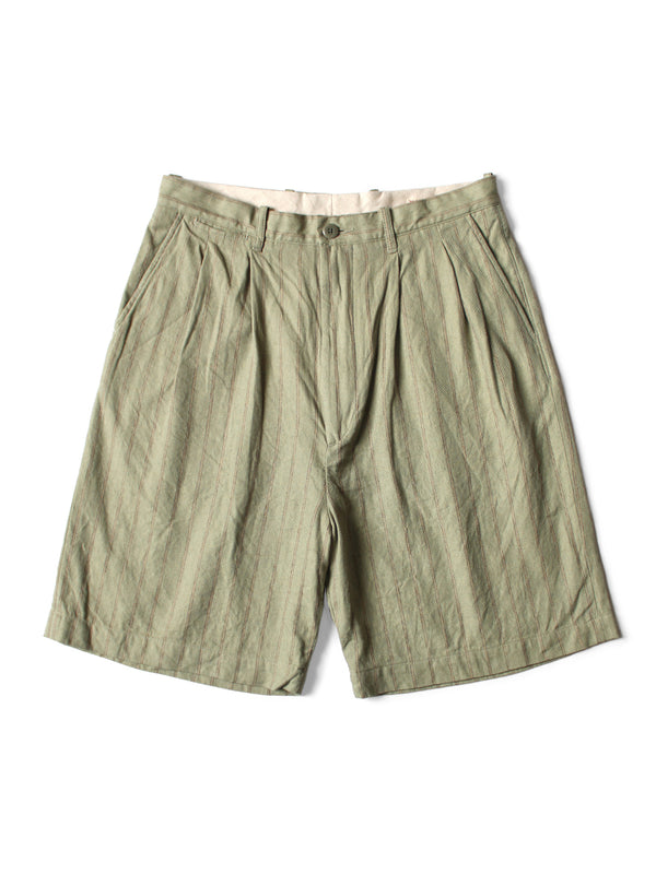 Kapital Cotton-Linen Gibson Stripe Ivy Shorts Pants