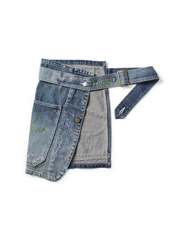 Kapital 12oz Denim Coverall Apron (Memorial Embroidery Model)