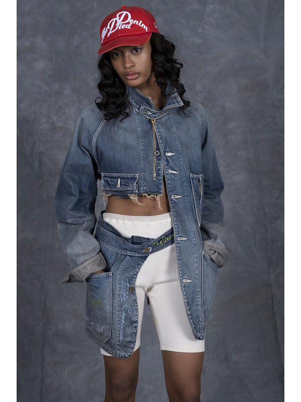 Kapital 12oz Denim Coverall Apron (Memorial Embroidery Model)