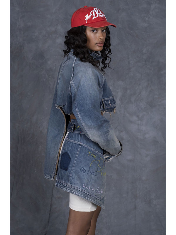 Kapital 12oz Denim Coverall Apron (Memorial Embroidery Model)