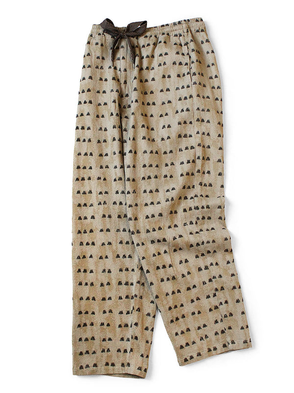 Kapital Cotton Easy Pants with Iris Print