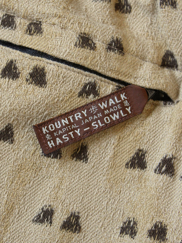 Kapital Cotton Easy Pants with Iris Print