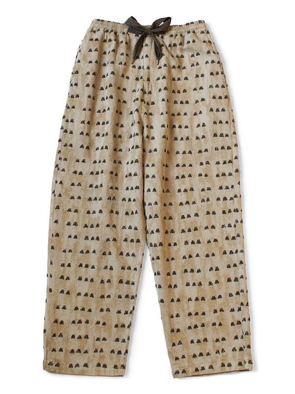 Kapital Cotton Easy Pants with Iris Print