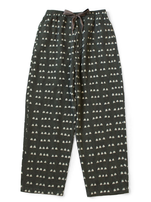 Kapital Cotton Easy Pants with Iris Print
