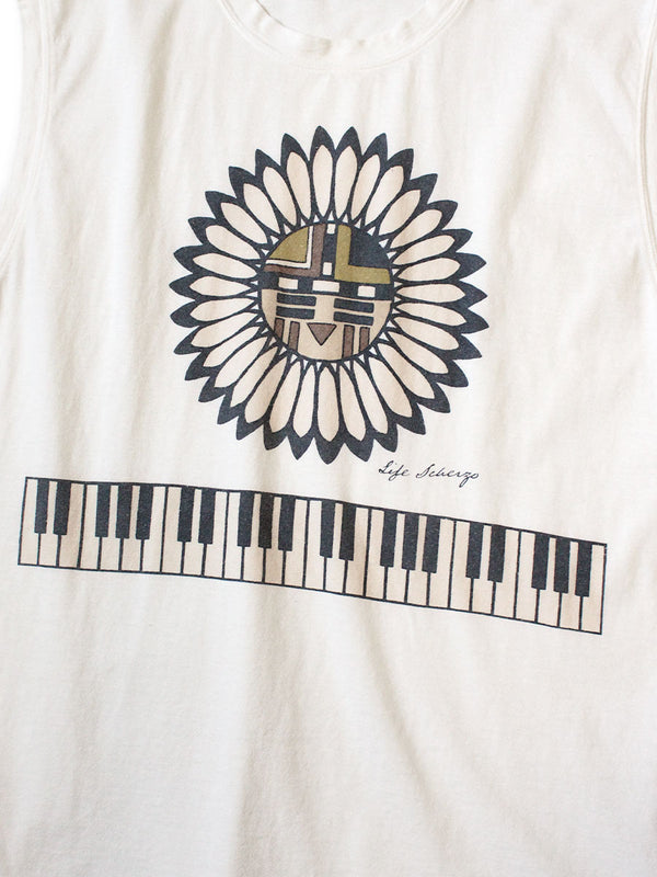 Kapital 20 Jersey Sleeveless BIG-T (Piano Sun Face pt) Tee