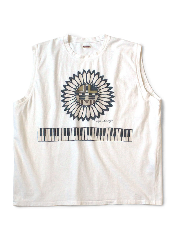 Kapital 20 Jersey Sleeveless BIG-T (Piano Sun Face pt) Tee