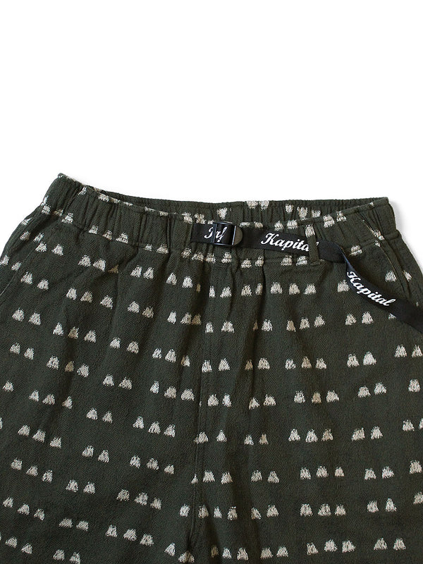 Kapital Cotton Iris Print Easy Shorts Pants
