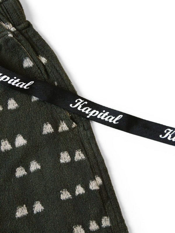 Kapital Cotton Iris Print Easy Shorts Pants