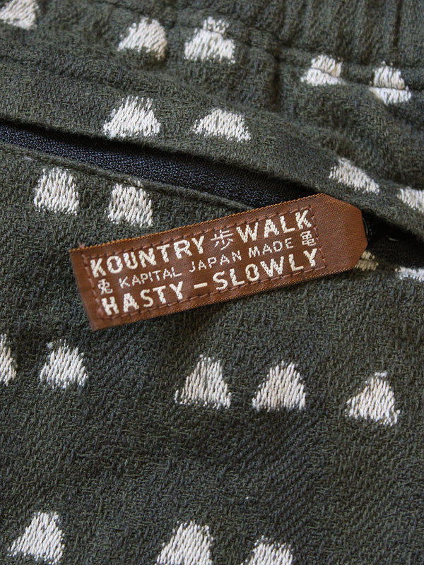 Kapital Cotton Iris Print Easy Shorts Pants