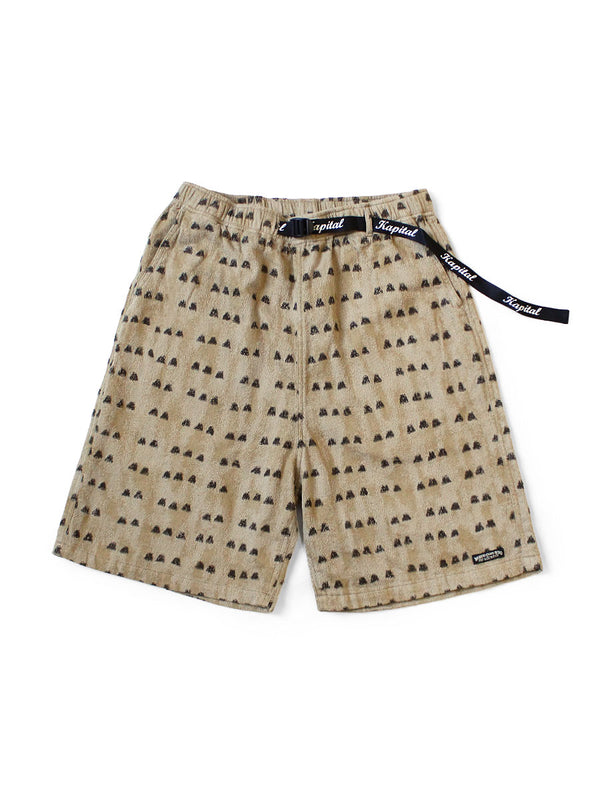 Kapital Cotton Iris Print Easy Shorts Pants